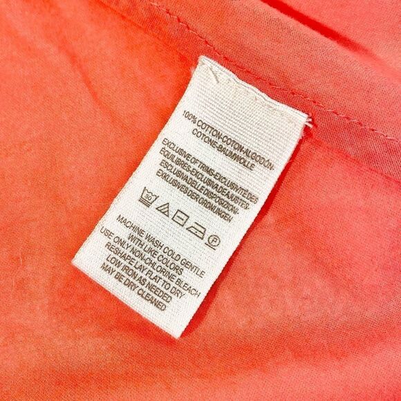 Free People orange smocked boho blouse - Picture 13 of 15